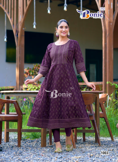Aadhya Bonie Vetican Anarkali Kurtis Wholesaler