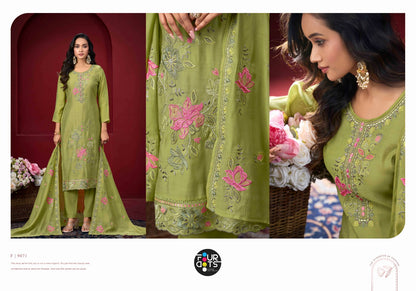 Aadhya Four Dots Mal Cotton Pant Style Suits Supplier India