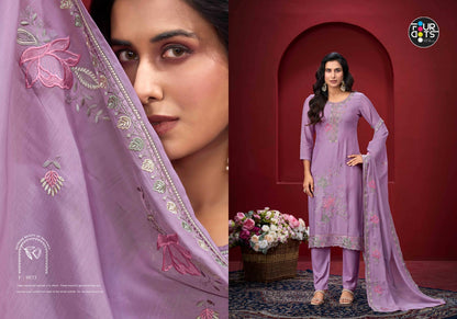 Aadhya Four Dots Mal Cotton Pant Style Suits Supplier India