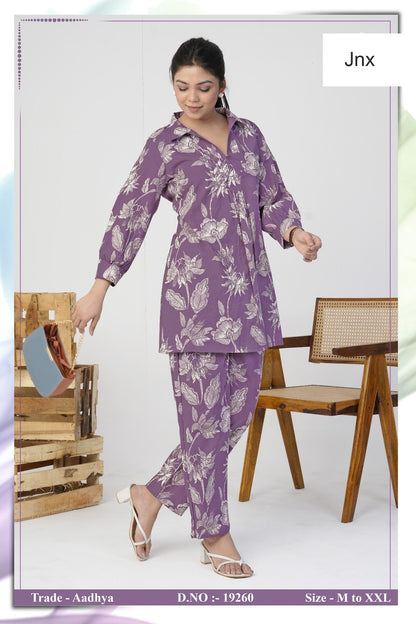 Aadhya Jnx Rayon Co Ord Set Wholesaler India