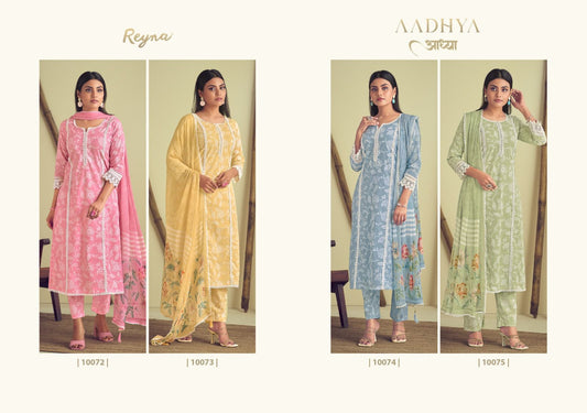 Aadhya Reyna Cotton Pant Style Suits
