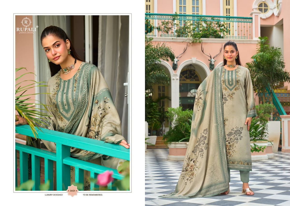 Aadhya Rupali Viscose Pashmina Suits Supplier