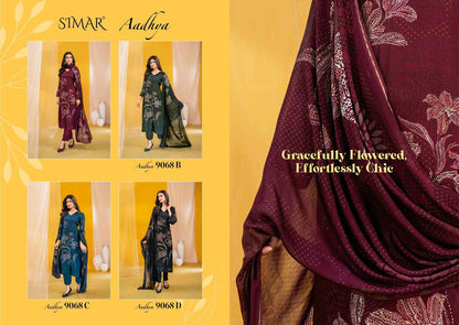 Aadhya Simar Viscose Muslin Pant Style Suits Wholesaler Ahmedabad