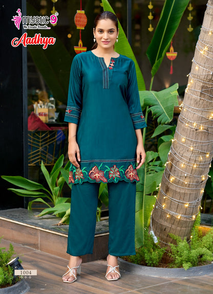 Aadhya Vol 1 Mystic 9 Gaji Silk Co Ord Set Exporter Ahmedabad