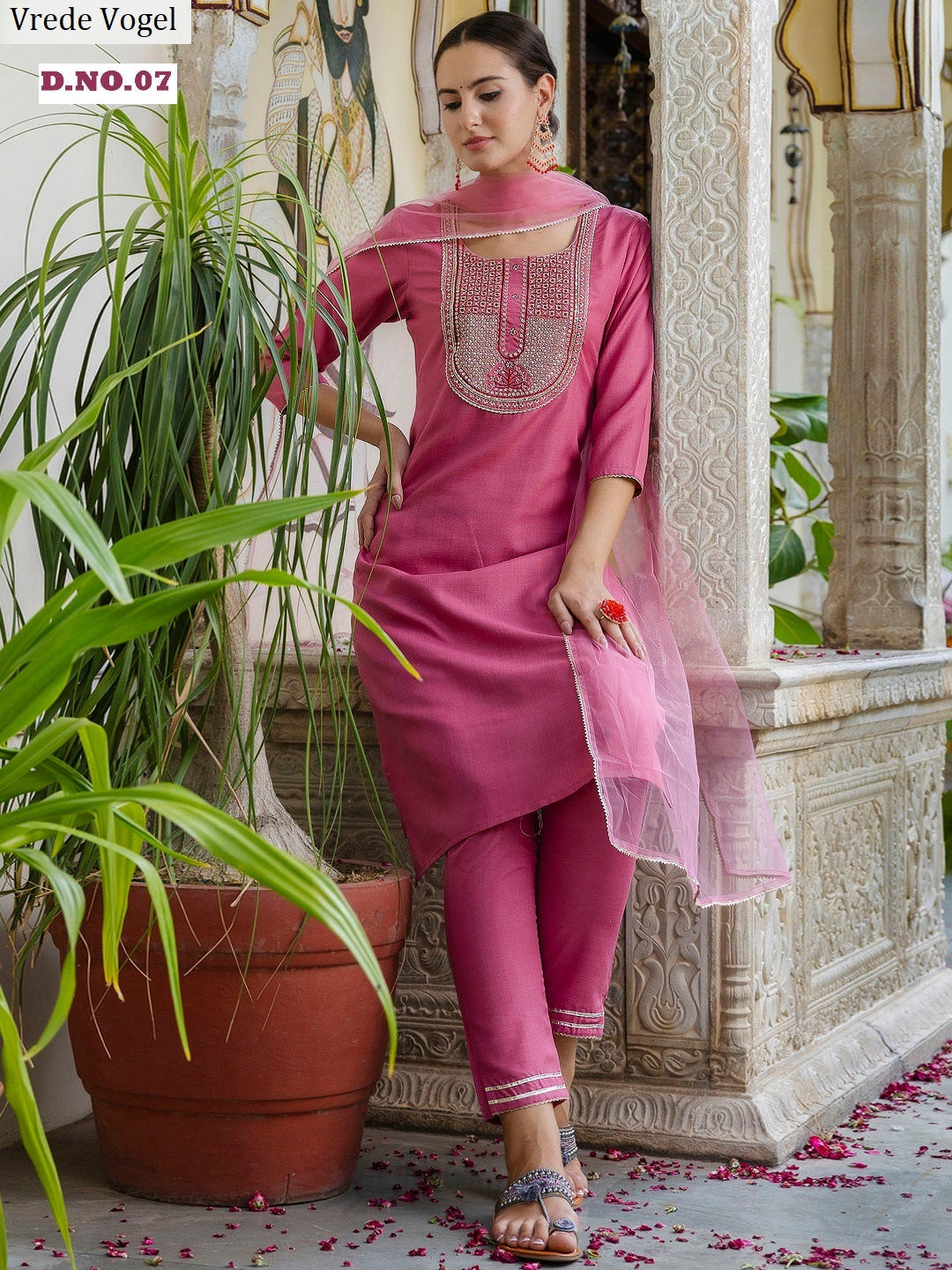 Aadhya Vrede Vogel Cotton Readymade Pant Style Suits Wholesale Price
