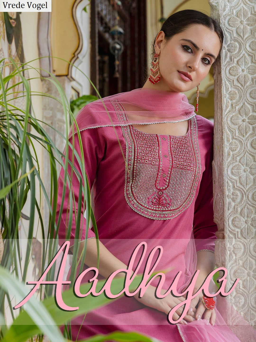 Aadhya Vrede Vogel Cotton Readymade Pant Style Suits Wholesale Price