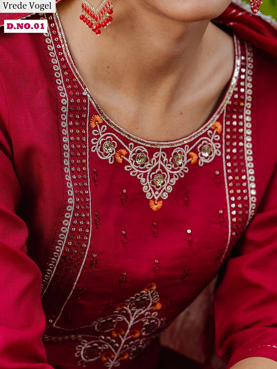 Aadhya Vrede Vogel Cotton Readymade Pant Style Suits Wholesale Price