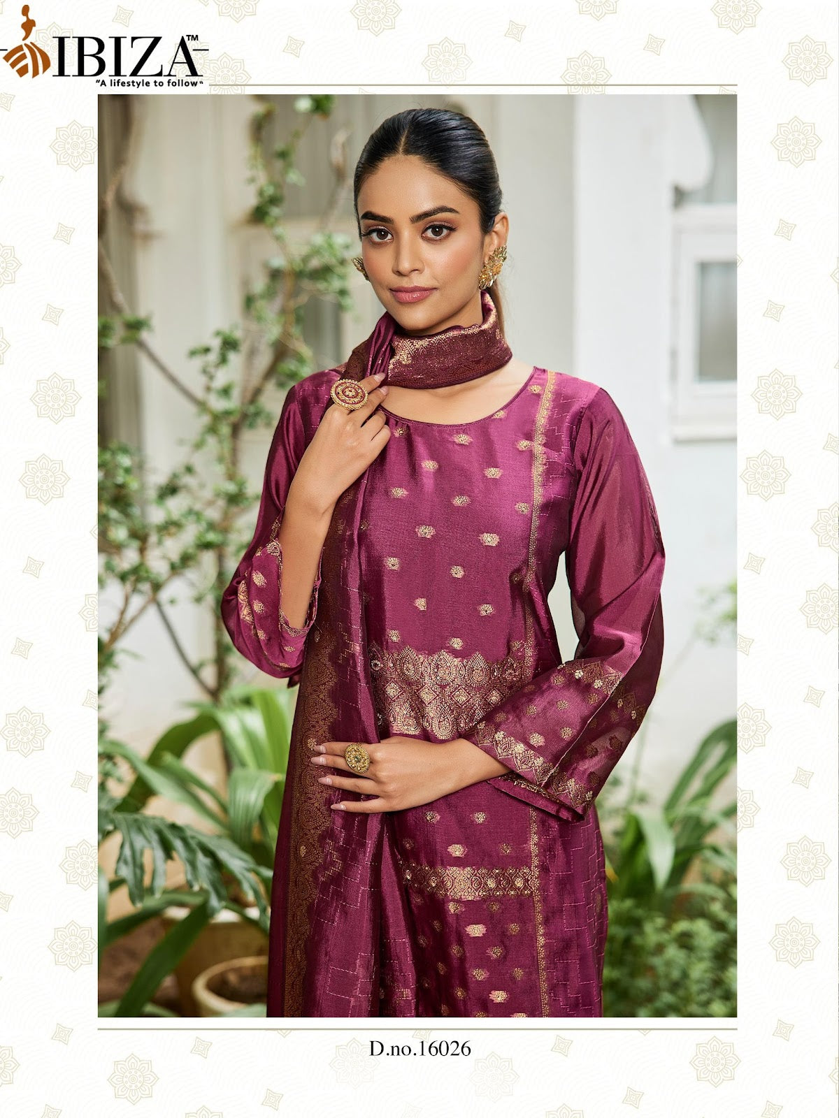 Aadi Ananta Ibiza Silk Jacquard Pant Style Suits Wholesale Price