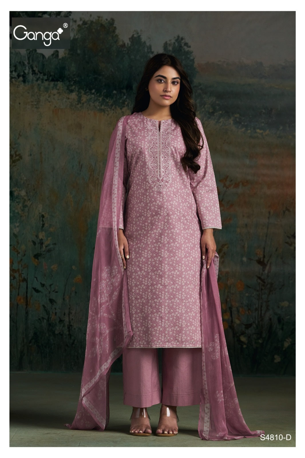 Aadila S4810 Ganga Cotton Plazzo Style Suits Manufacturer India