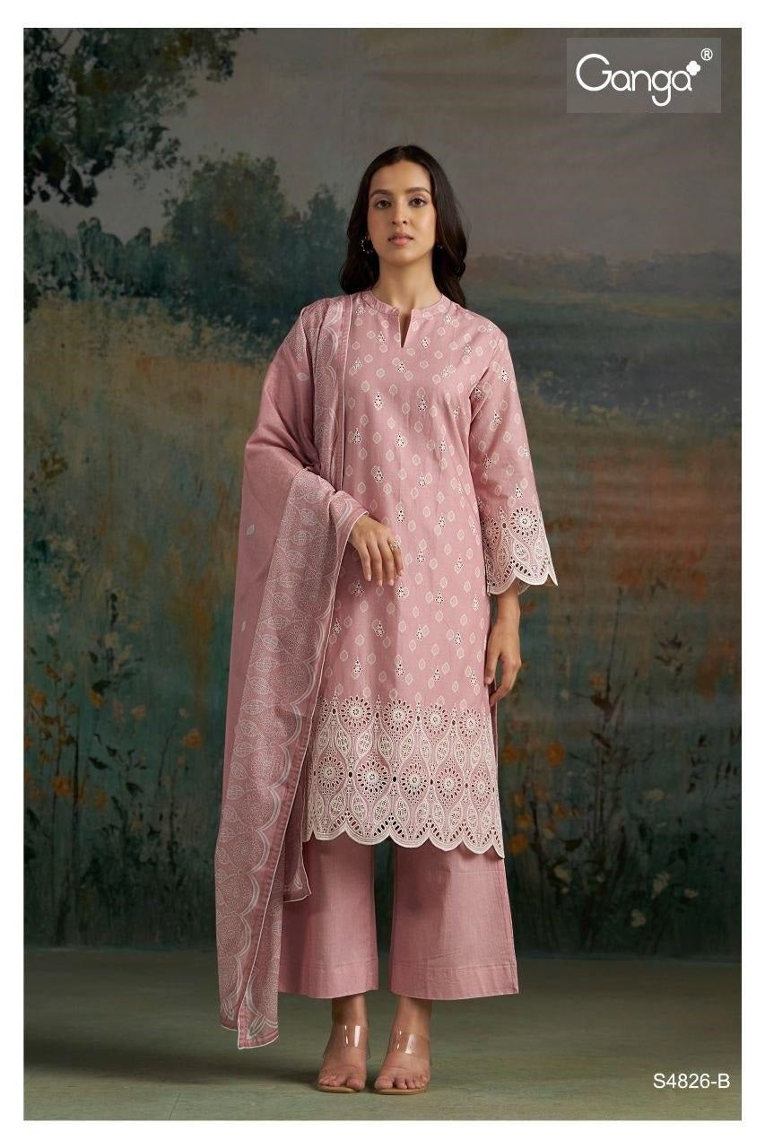 Aadita S4826 Ganga Cotton Pant Style Suits Manufacturer Gujarat