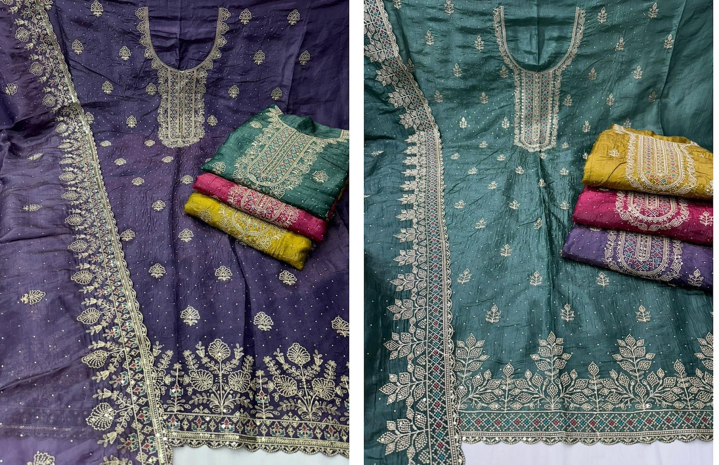 Aadya Nayandeep Gold Crush Salwar Suits Supplier Gujarat