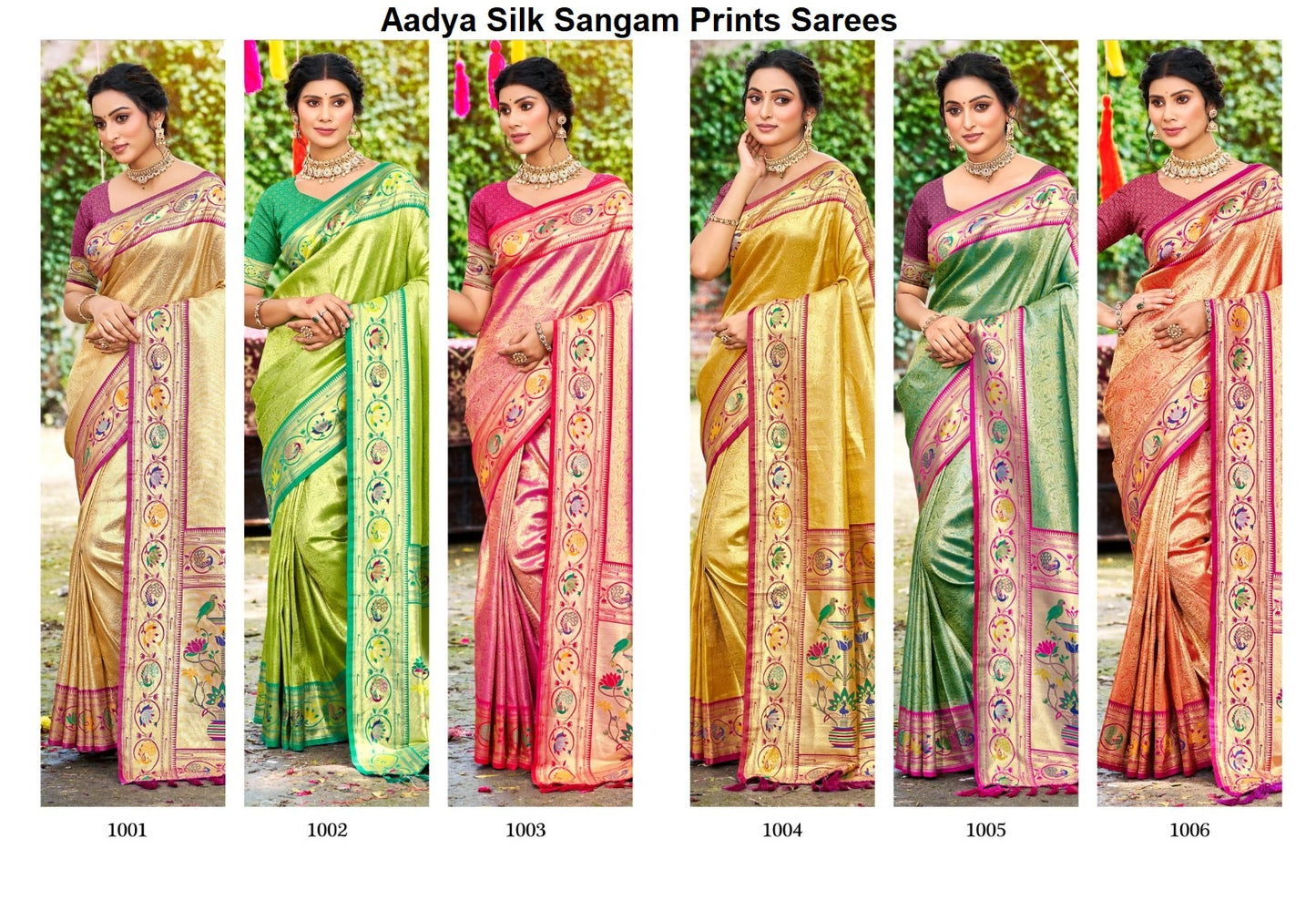Aadya Silk Sangam Prints Sarees Exporter