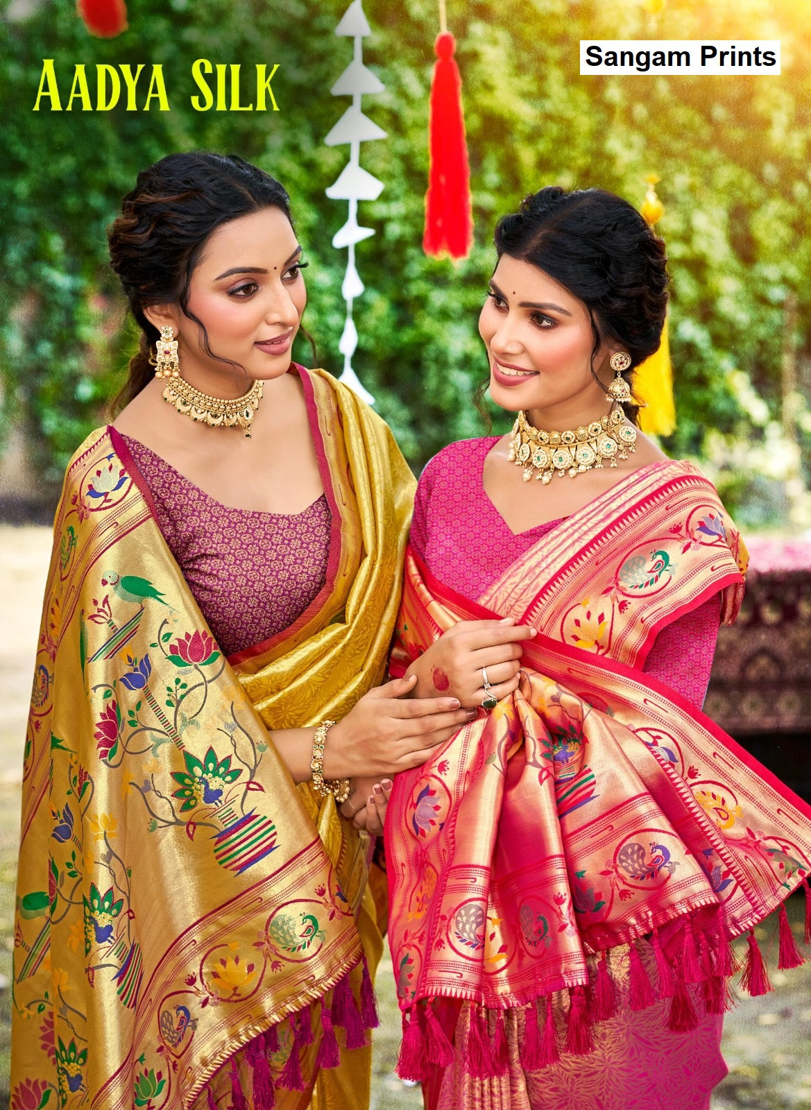 Aadya Silk Sangam Prints Sarees Exporter