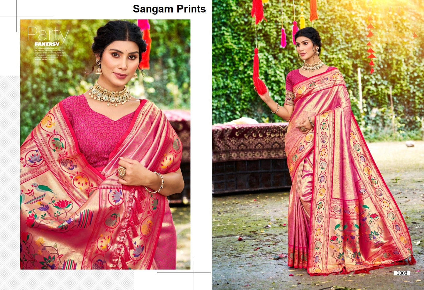 Aadya Silk Sangam Prints Sarees Exporter