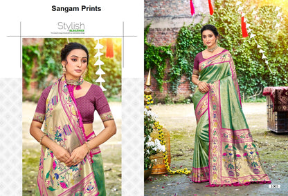 Aadya Silk Sangam Prints Sarees Exporter
