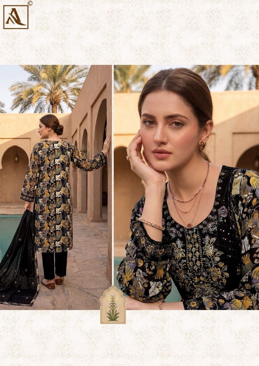 Aafiya Alok Viscose Reyon Karachi Salwar Suits Wholesaler