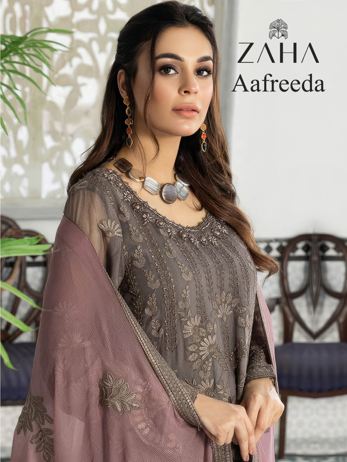 Aafreeda Zaha Fox Georgette Pakistani Salwar Suits
