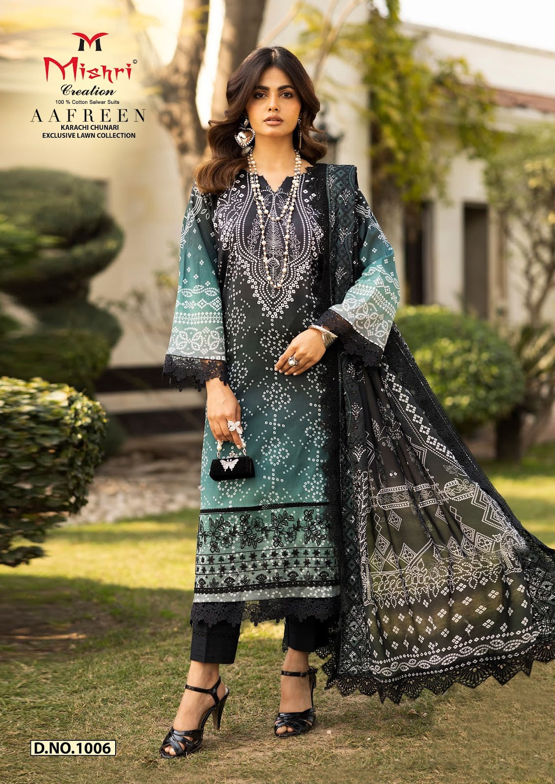 Aafreen Lawn Collection Mishri Cotton Karachi Readymade Suits Exporter