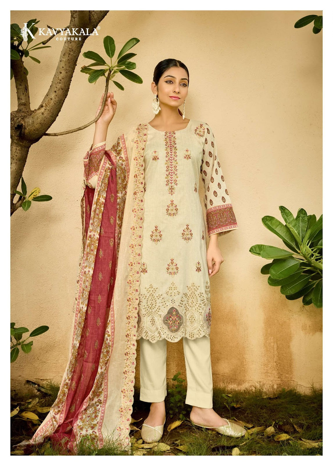 Aafreen Vol 1 Kavyakala Lawn Cotton Karachi Salwar Suits Wholesaler