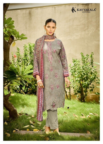 Aafreen Vol 1 Kavyakala Lawn Cotton Karachi Salwar Suits Wholesaler