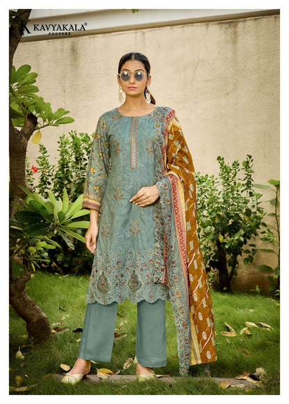 Aafreen Vol 1 Kavyakala Lawn Cotton Karachi Salwar Suits Wholesaler
