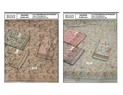 Aahana Kesar Pashmina Suits Exporter India