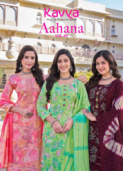 Aahana Vol 1 Kavya Capsule Readymade Pant Style Suits Wholesale Price