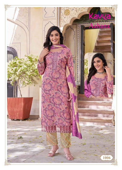 Aahana Vol 1 Kavya Capsule Readymade Pant Style Suits Wholesale Price
