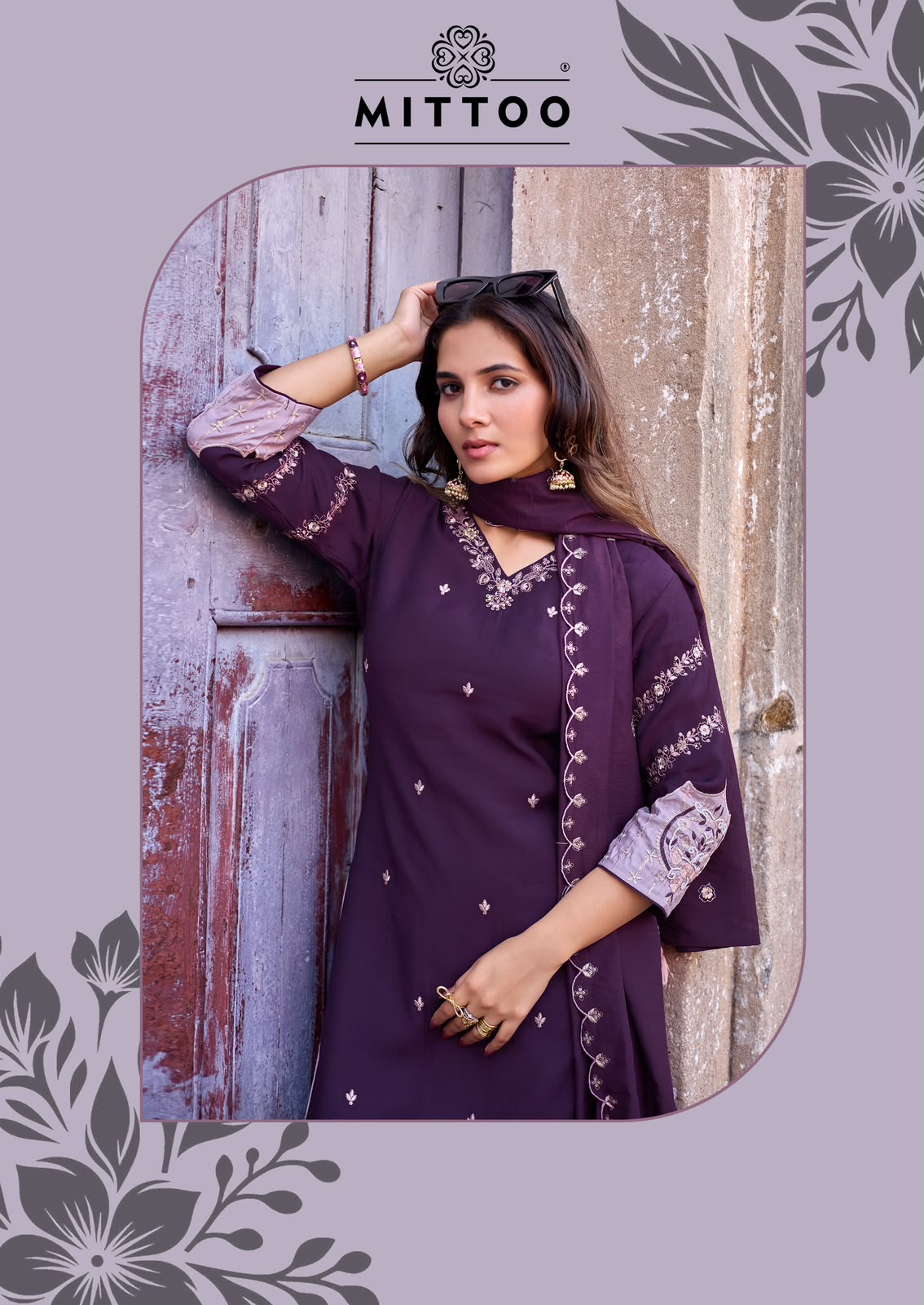 Aaika Mittoo Viscose Weaving Readymade Plazzo Style Suits Manufacturer Gujarat