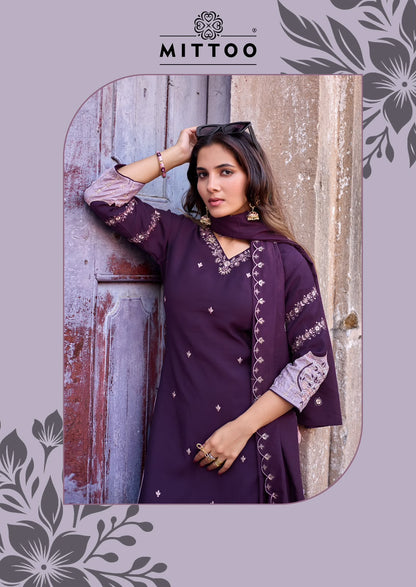 Aaika Mittoo Viscose Weaving Readymade Plazzo Style Suits Manufacturer Gujarat
