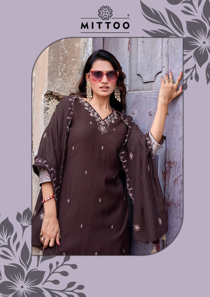 Aaika Mittoo Viscose Weaving Readymade Plazzo Style Suits Manufacturer Gujarat