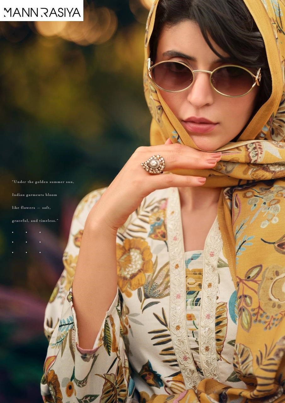 Aaina Mannrasiya Jam Cotton Pant Style Suits Manufacturer