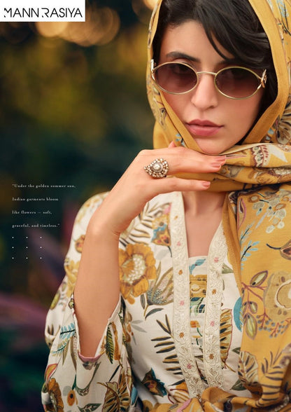 Aaina Mannrasiya Jam Cotton Pant Style Suits Manufacturer