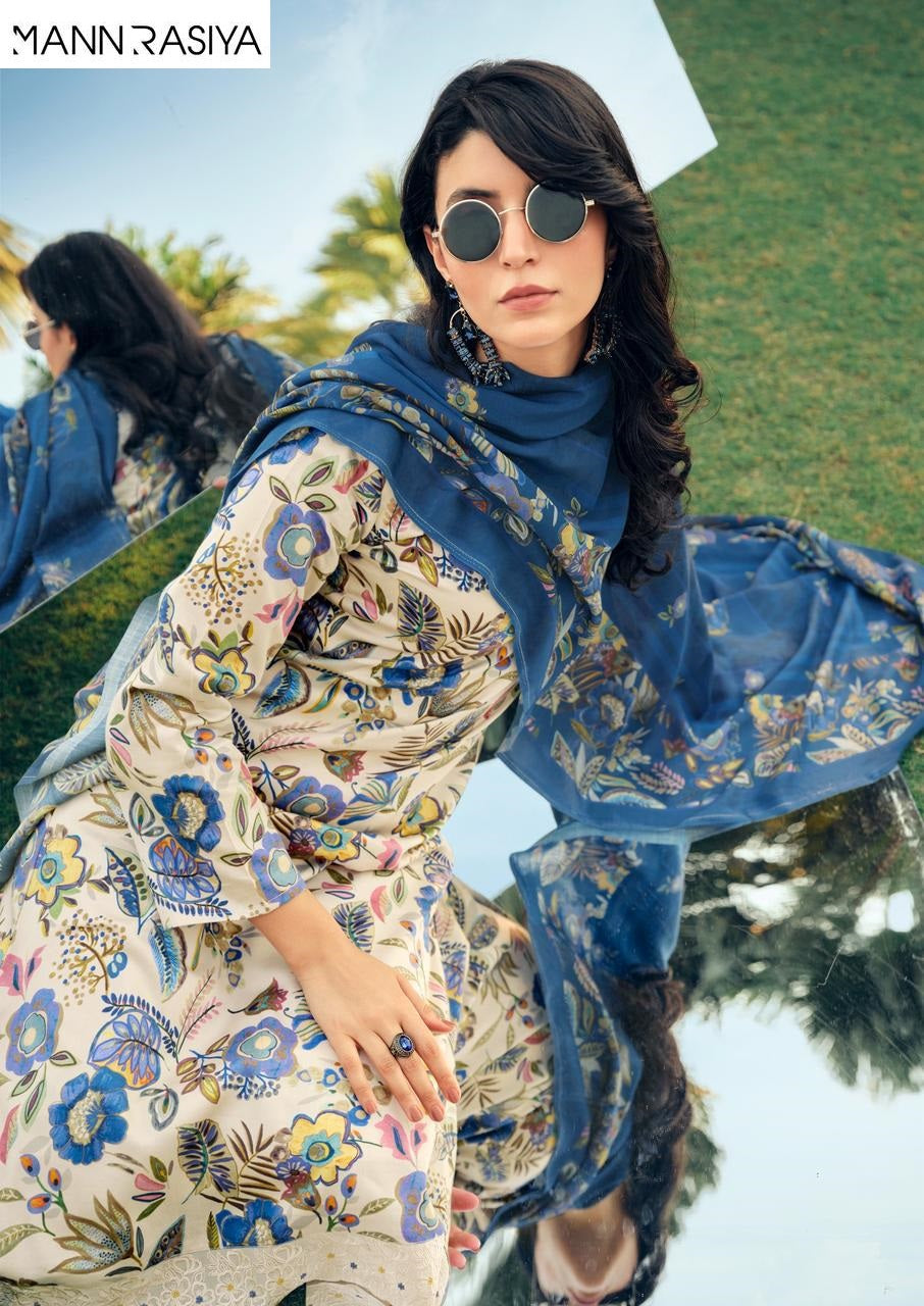 Aaina Mannrasiya Jam Cotton Pant Style Suits Manufacturer