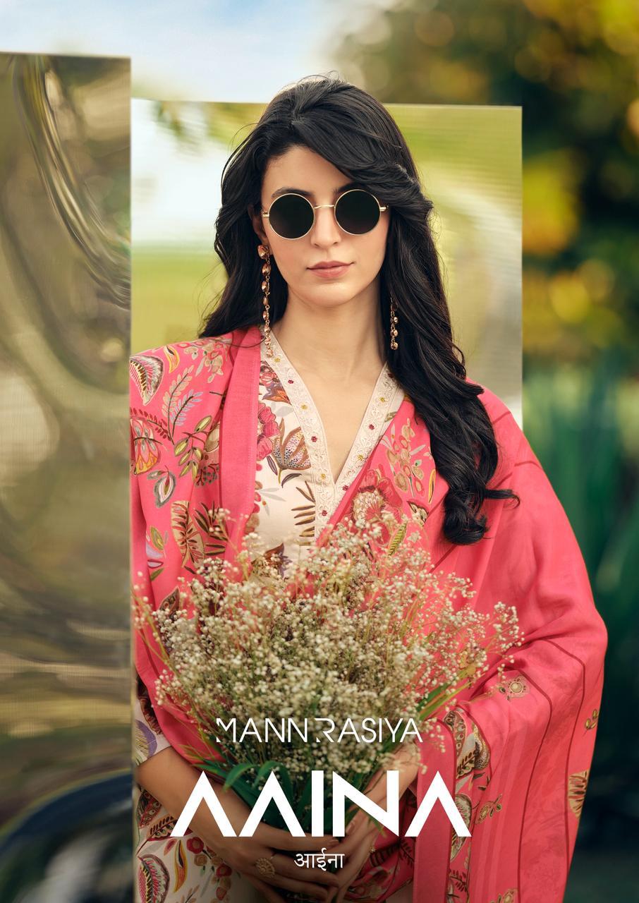 Aaina Mannrasiya Jam Cotton Pant Style Suits Manufacturer