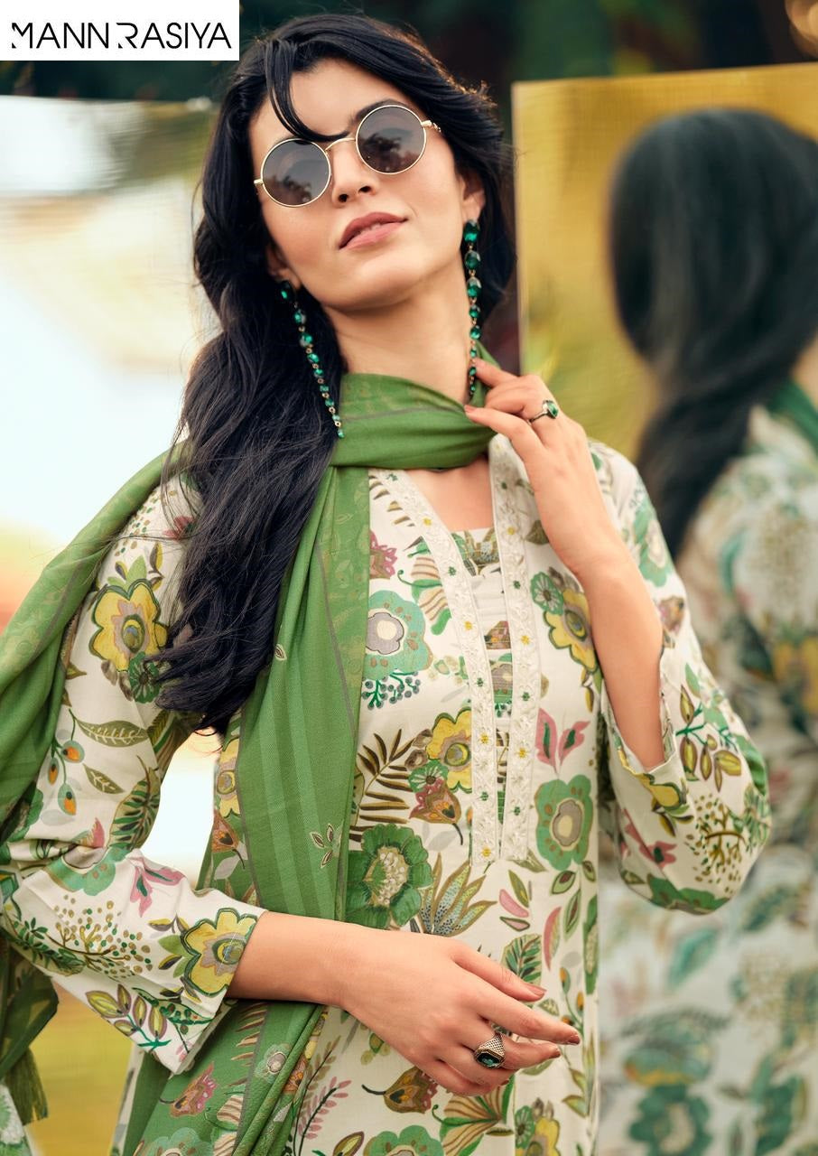 Aaina Mannrasiya Jam Cotton Pant Style Suits Manufacturer