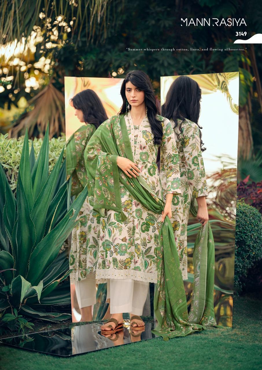 Aaina Mannrasiya Jam Cotton Pant Style Suits Manufacturer