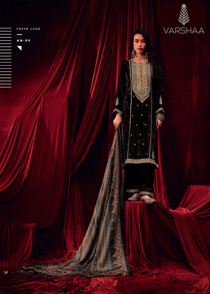 Aaina Varshaa Velvet Suits Wholesaler Gujarat