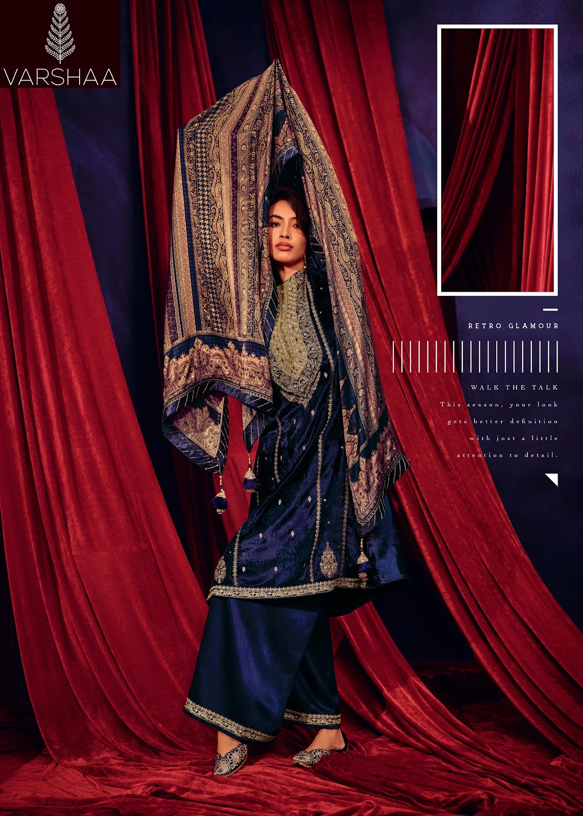 Aaina Varshaa Velvet Suits Wholesaler Gujarat