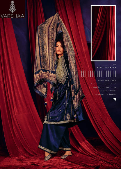 Aaina Varshaa Velvet Suits Wholesaler Gujarat