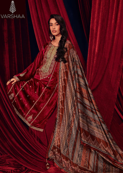 Aaina Varshaa Velvet Suits Wholesaler Gujarat