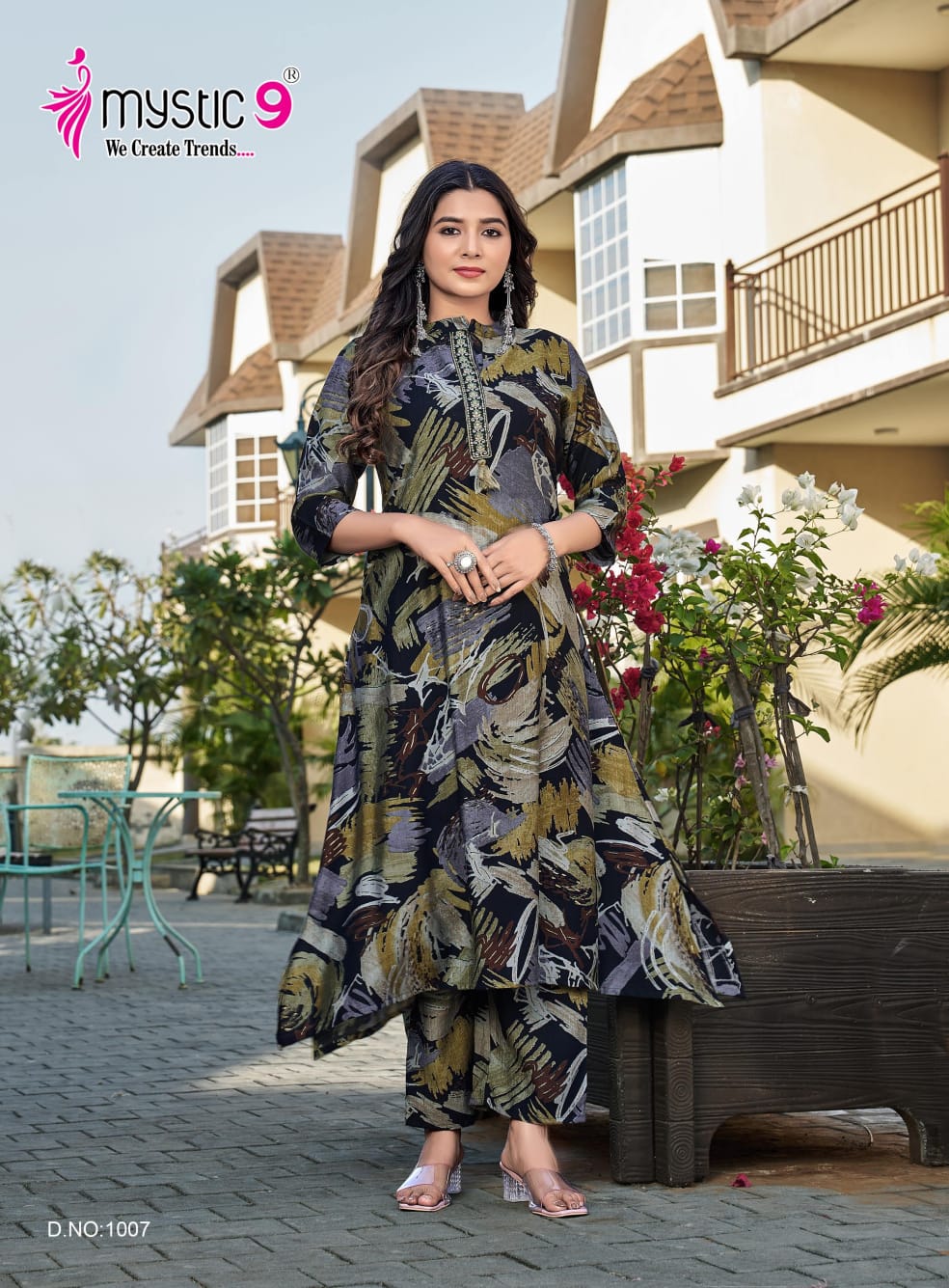 Aaira Vol 1 Mystic 9 Vertican Kurti Pant Set Wholesaler Ahmedabad