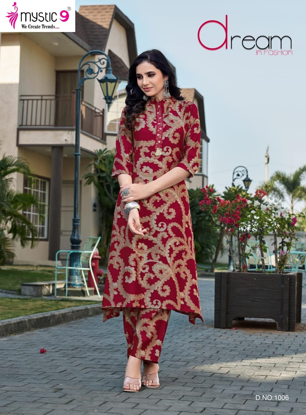 Aaira Vol 1 Mystic 9 Vertican Kurti Pant Set Wholesaler Ahmedabad