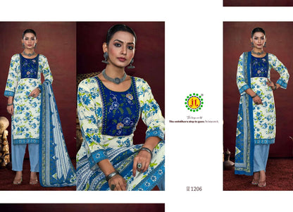 Aakansha Vol 12 Jt Lawn Cotton Karachi Salwar Suits Wholesaler Gujarat