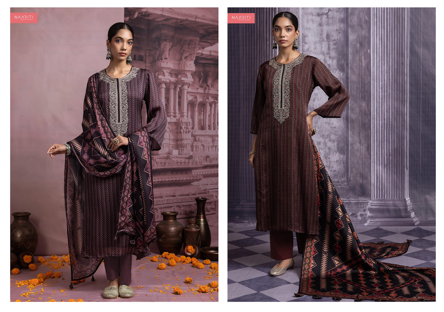 Aakif Naariti Organza Pant Style Suits Supplier Gujarat