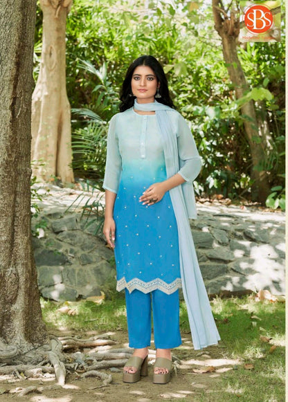 Aakriti Sbs Georgette Readymade Pant Style Suits Wholesale