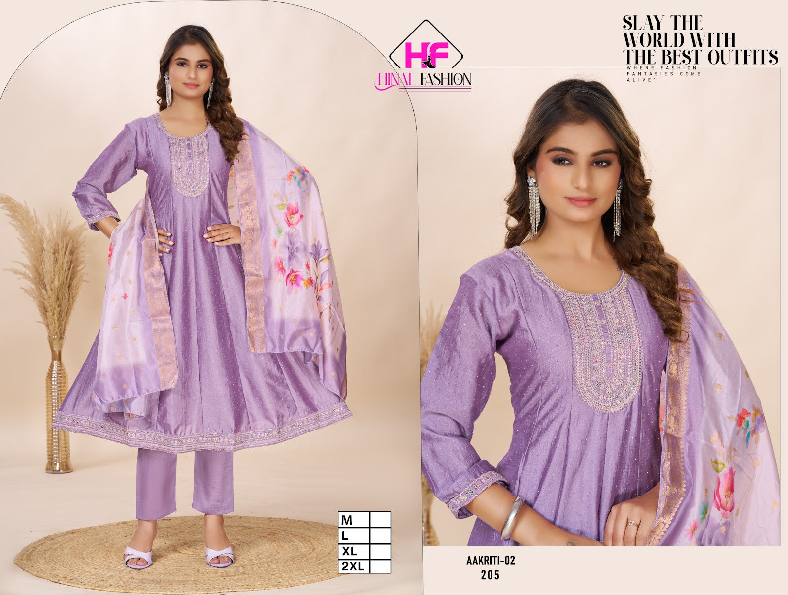 Aakriti Vol 2 Hinal Fashion Vichitra Silk Readymade Anarkali Suits Supplier Ahmedabad