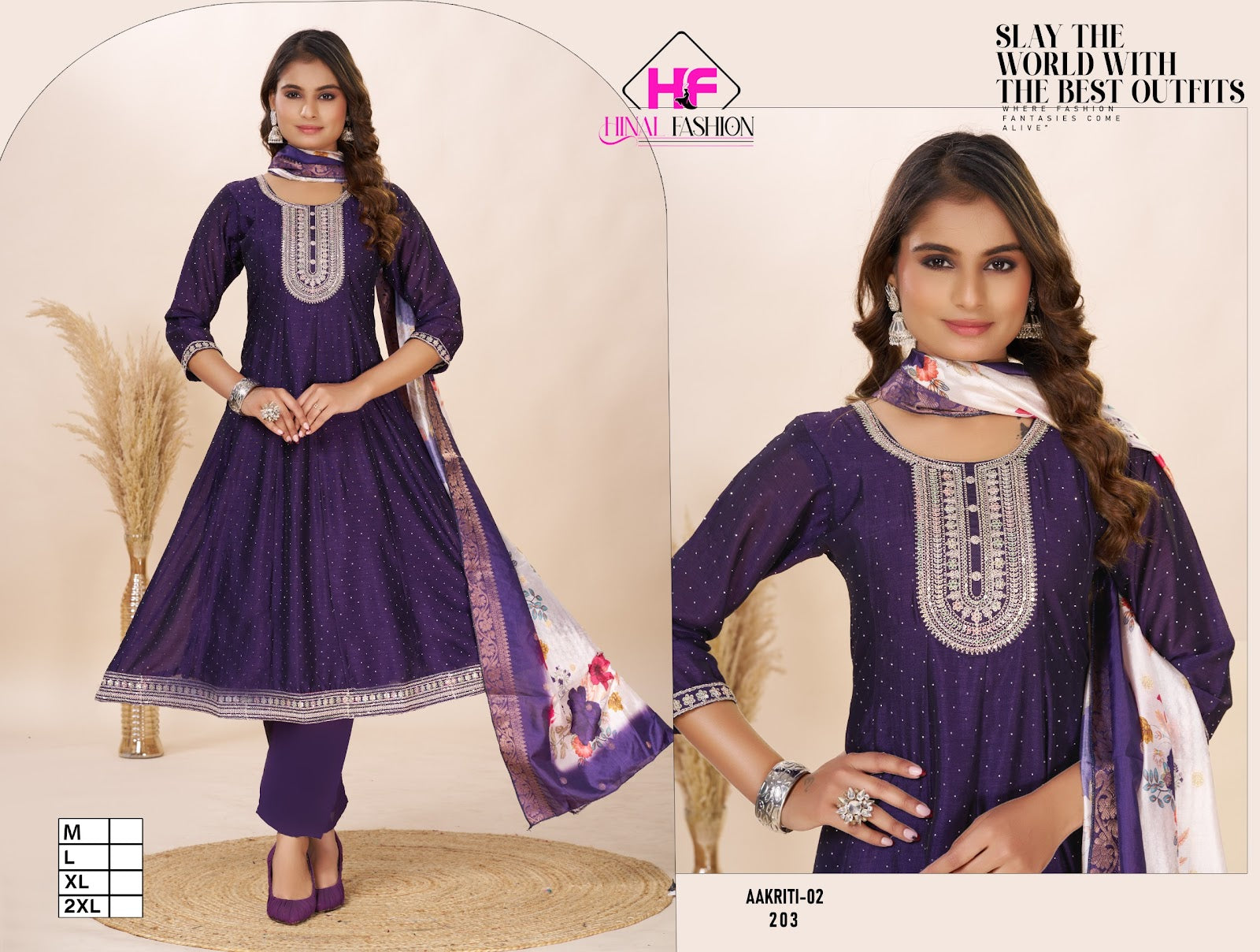 Aakriti Vol 2 Hinal Fashion Vichitra Silk Readymade Anarkali Suits Supplier Ahmedabad