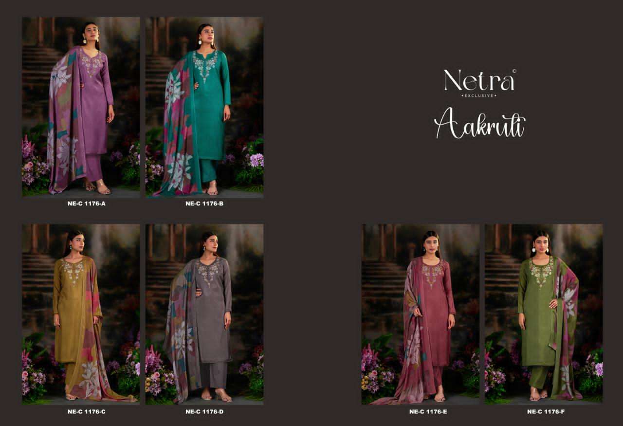 Aakruti Netra Muslin Plazzo Style Suits Exporter Ahmedabad