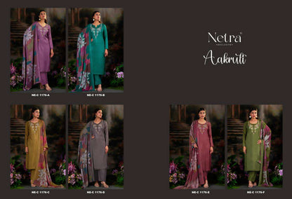 Aakruti Netra Muslin Plazzo Style Suits Exporter Ahmedabad